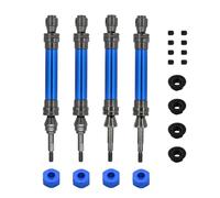 QOAKSDY RC Accesorios para Traxxas para Slash para Rustler para Stampede para Hoss para VXL 4X4 1/10 RC Car Truck Upgrade Parts Eje De Transmisión Delantero Y Trasero Metal CVD