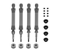 QOAKSDY RC Accesorios para Traxxas para Slash para Rustler para Stampede para Hoss para VXL 4X4 1/10 RC Car Truck Upgrade Parts Eje De Transmisión Delantero Y Trasero Metal CVD