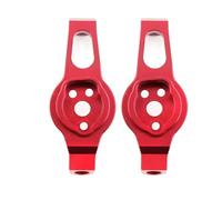 QOAKSDY RC Accesorios para Traxxas para TRX4 para TRX-4 1/10 Piezas De Coche Trepador Control Remoto Accesorios 2 Uds Bloque Ruedas Delanteras Metal Portador para Cubo C 8232(Red)