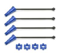 QOAKSDY RC Accesorios para Traxxas para XRT 1/6 para Monster Truck RC Car Upgrade Parts 2/4 Piezas Eje De Transmisión Delantero Y Trasero Metal CVD con Hexágono Estriado(Blue,4pcs)