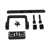 QOAKSDY RC Accesorios para TRX4 1/10 Coches Trepadores De Control Remoto Piezas Mejora Accesorios Repuesto Parachoques Delantero Trasero Metal con Soporte Cabrestante(Front Bumper)