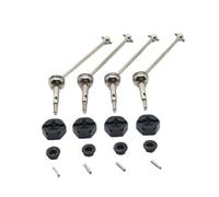 QOAKSDY RC Accesorios para Wltoys 144001 144002 144010 124016 124017 124018 124019 RC Car Parts Metal Upgrade Eje De Hélice Delantero Y Trasero Adaptador 12 Mm(Black)
