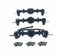 QOAKSDY RC Accesorios para WPL B16 B36 para JJRC Q60 Q63 Q64 para Fayee FY004 para MN-77 6WD 1/16 RC Piezas De Actualización Coche Eje Portal Delantero Y Trasero Metal(Black)
