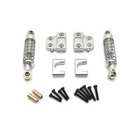 QOAKSDY RC Accesorios per MN82 LC79 1/12 RC Car Upgrade Parts Accessori Ammortizzatore Asse Posteriore Metallo E Fisso per Set Staffa Di Montaggio Sedile(Silver)