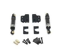 QOAKSDY RC Accesorios per MN82 LC79 1/12 RC Car Upgrade Parts Accessori Ammortizzatore Asse Posteriore Metallo E Fisso per Set Staffa Di Montaggio Sedile(Black)