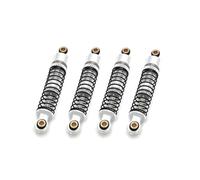 QOAKSDY RC Amortiguadores para FMS para FCX24 1/24 RC Crawler Car, Piezas De Actualización, Accesorios Repuesto, Amortiguador Aceite Metálico(Silver)
