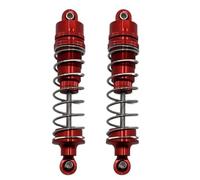 QOAKSDY RC Amortiguadores para HB R1001 R1002 R1003 1/10 RC Piezas De Coche Amortiguadores Hidráulicos Delanteros Y Traseros Metal(Red)