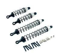 QOAKSDY RC Amortiguadores para WLtoys 12428 12423 1/12 RC Accesorios De Piezas La Pista del Coche Amortiguador Delantero Y Trasero Aluminio(Silver)