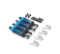 QOAKSDY RC Amortiguadores para WPL para MN para Henglong C14 C24 D90 D91 4x4 1/16 1/12 RC Car Truck Crawler 4 Unids Amortiguador para Tipo Relleno De Aceite(Blue)