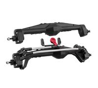 QOAKSDY RC Car Repuestos Kit para Axial para Capra 1.9 para UTB AXI03004 F9 para Wraith 90018 RR10 1/10 RC Crawler Pieza De Actualización Eje Portal Delantero Y Trasero Metal(Black,Front and Rear)