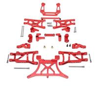 QOAKSDY RC Car Repuestos Kit para Traxxas para Slash 2WD para VXL 1/10 RC Accesorios De Repuesto para Coche Kit Piezas Metal Brazo Suspensión Torre Choque Bloque Dirección(Red)