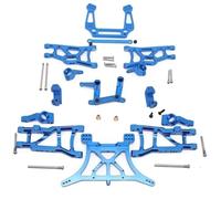 QOAKSDY RC Car Repuestos Kit para Traxxas para Slash 2WD para VXL 1/10 RC Accesorios De Repuesto para Coche Kit Piezas Metal Brazo Suspensión Torre Choque Bloque Dirección(Blue)