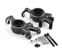 QOAKSDY RC Car Repuestos Kit para Traxxas para X-maxx 6S 8S 1/5 RC para Monster Truck Piezas De Mejora Accesorios Coche 2 Uds Bloque Dirección Delantera Metal(Black)