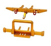 QOAKSDY RC Car Repuestos Kit para TRX-4 para Defender 1/10 RC, Parachoques Delantero De Metal con Trasero, Pieza Repuesto Mejorada(Yellow)