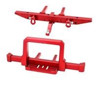 QOAKSDY RC Car Repuestos Kit para TRX-4 para Defender 1/10 RC, Parachoques Delantero De Metal con Trasero, Pieza Repuesto Mejorada(Red)