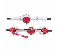 QOAKSDY RC Car Repuestos Kit para WPL para C14 C24 B14 B24 B16 B36 para JJRC para Henglong para Feiyu 1/16 RC Piezas De Coche Conjunto Eje Delantero Y Trasero Metal(C)