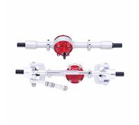 QOAKSDY RC Car Repuestos Kit para WPL para C14 C24 B14 B24 B16 B36 para JJRC para Henglong para Feiyu 1/16 RC Piezas De Coche Conjunto Eje Delantero Y Trasero Metal(D)