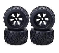 QOAKSDY RC Neumáticos Rueda para ARRMA para Traxxas 4 Uds Neumáticos De Ruedas 170mm 165mm Neumático Weel 17mm para Cubo Hexagonal Goma para 1/8 RC Coche Camión Buggy(A)