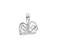 QOAUPO 925 Sterling Silver Charm Pendant for Women, compatible with European bracelets and necklaces, perfect for women and girls.