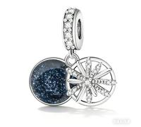 QOAUPO 925 Sterling Silver Charm Pendant for Women, compatible with European bracelets and necklaces, perfect for women and girls.