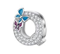 QOAUPO Women's Charm A-Z, 925 Silver, for European Bracelets & Necklaces - ideal for Valentine's Day or Birthday.Q