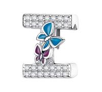 QOAUPO Women's Charm A-Z, 925 Silver, for European Bracelets & Necklaces - ideal for Valentine's Day or Birthday.I