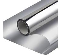 Qobobo Vinilo Espejo para Ventanas Anti Sol 60 x 200 cm Vinilos para Cristales Window Film Ventana Privacidad Vinilo Adhesivo Cristal Pelicula Aislante Termico Ventanas Plateado