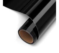 Qobobo Vinilo Textil Termoadhesivo Negro 30,5cm x 3,05m Vinilo Termoadhesivo vinilos Papel Transfer para Maker Silhouette Cameo