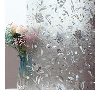 Qobobo Vinilos para Cristales Vinilo Opaco para Ventanas 44,5 x 200 cm Window Film Ventana Privacidad Vinilo Adhesivo Electrostaticos Cristal Pelicula Aislante Termico Ventanas Tulipanes