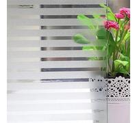 Qobobo Vinilos para Cristales Vinilo Rayas para Ventanas 60 x 200 cm Window Film Ventana Privacidad Vinilo Adhesivo Electrostaticos Cristal para Puertas Cocina Oficina