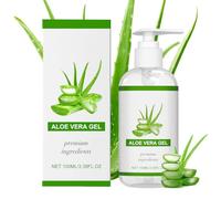 QOCUILC 1 Caja de Gel de Aloe Vera Puro: Gel de Aloe Vera Ecológico para el Rostro,Calmante y Nutritivo,Para Después del Sol,Cuidado Hidratante Diario