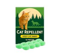 QOCUILC 12 Bolas Repelente Natural para Gatos | Protección Interior y Exterior contra Gatos & Perros | Con Aceite de Menta & Citronela | Seguro para Mascotas, Resistente a Lluvia, Eficaz - Set