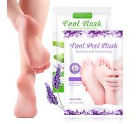 QOCUILC 2 Pares Mascarilla Pies Exfoliante, Exfoliante & Hidratante Pie Peladura Máscara Por Seco Piel, Quitar Piel Muerta y Callos, Pedicura para Pies