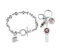 QOCUILC 2 pieza Kids Merch,Pulsera + Llavero,Skzoo Dulce Cartoon Pulsera,Bracelet,Charm Joyas,Ajustable para Fan Cumpleaños Creativo
