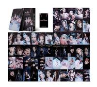 QOCUILC BP Photocards,55 Pcs photocards blackpink,Kpop Tarjeta Fotográfica,black pink Nuevo Álbum Cards para Fans(Pink Venom)