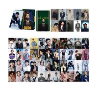 QOCUILC BTS Photocards,55PCS kpop Lomo Card,Bangtan Boys Photo card,Mini Postales,Tarjeta de Felicitación con Caja de Postales,Jungkook