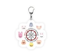 QOCUILC Llavero K-Pop SKZ - Edición Fan con 8 Personajes Animales - Accesorio Concierto 2025, Regalo para Fans de Kpop, Llavero Acrílico Ligero 6 cm para Mochila, Bolsos, Llaves
