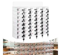 qodxcrfv Organizador Acrílico para Móviles con Cerradura y Llave, Taquilla Montada en Pared para Aula, Oficina o Gimnasio, Almacenamiento Seguro para Teléfonos y Objetos Personales - 40 Ranuras