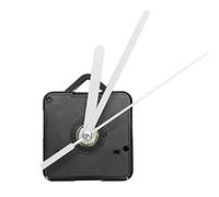 Qoekacy 1 Paquete Piezas de Reparación DIY de Manos de Reloj de Pared de Repuesto Mecanismo de Movimiento del Péndulo Motor de Reloj de Cuarzo con Manos Y Kit de Accesorios(Negro&)