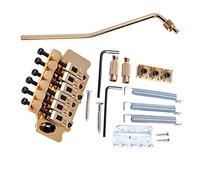 Qoekacy 1 paquete Sistema de piezas de puente de oro de tremolo de guitarra