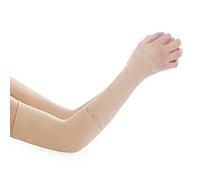 Qoekacy 1 par de mangas de enfriamiento de brazo unisex mangas de protección UV para mujeres y correr, ciclismo, senderismo, golf (color de piel)