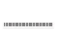 Qoekacy 88 Teclado de PráCtica Clave para Piano y Tabla de Notas para las Teclas DetráS del Piano, GuíA de Notas de Ayuda DidáCtica para Estudiantes Principiantes