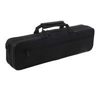 Qoekacy - Bolso de hombro acolchado de nailon, bolsa de transporte para hombro, 39 x 7 x 11 cm, color negro