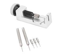 Qoekacy - Correa de reloj de pino de enlace, herramienta de reparación de disolvente para relojeros con paquete de 3 pines adicionales, plata