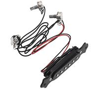 Qoekacy de guitarra acustica de recogida magnetica negra