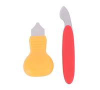 Qoekacy Descapsulador De Funda De Cubierta Trasera Reloj Cambio De Batería Conjunto De Herramienta De Reparación De Reloj, rojo y amarillo