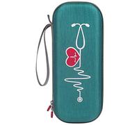 Qoekacy Estuche de Transporte de Bolsa de Almacenamiento para Classic Iii Estetoscopio la Bolsa Estuche de Protección de (Verde)