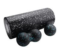 Qoekacy Foam Roller Set Rodillo de Masaje de Alta Densidad bola para Cuello MúSculos de la Espalda Masaje de Tejido Profundo