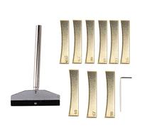 Qoekacy Herramienta De Reparación De Guitarra Eléctrica Mango Aleación Presione Caul Con Inserciones Caul Presión Accesorio para Instrumento Musical - Dorado