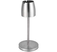 Qoekacy Inoxidable Cenicero telescópico de acero al suelo cenicero portátil de metal gran cenicero cortaviento fumar accesorios